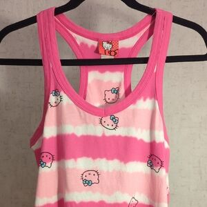 Hello Kitty Long Tank Top Pajama Short Dress XL